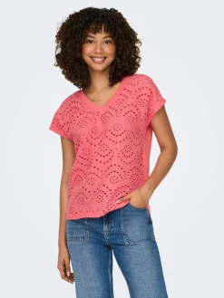 ONLLULU LIFE S/S V-NECK TOP BOX JRS