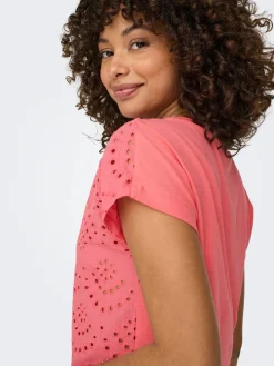 ONLLULU LIFE S/S V-NECK TOP BOX JRS