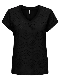 ONLLULU LIFE S/S V-NECK TOP BOX JRS