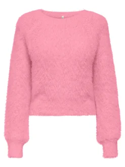 ONLLULU LS RIB SHORT O-NECK CC KNT