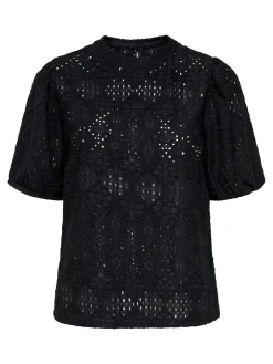 ONLLUZ S/S PUFF SLEEVE TOP JRS