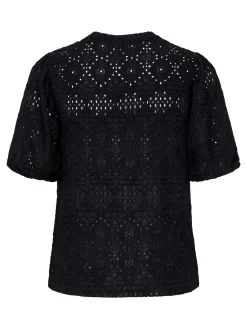 ONLLUZ S/S PUFF SLEEVE TOP JRS