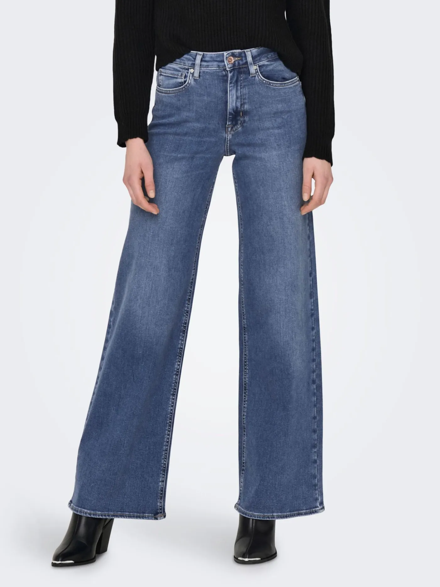 ONLMADISON BLUSH HW WIDE DNM DOT372