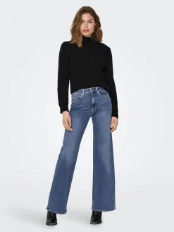 ONLMADISON BLUSH HW WIDE DNM DOT372