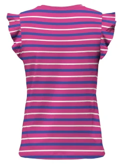 ONLMAY LIFE S/S FRILL V-NECK TOP BO