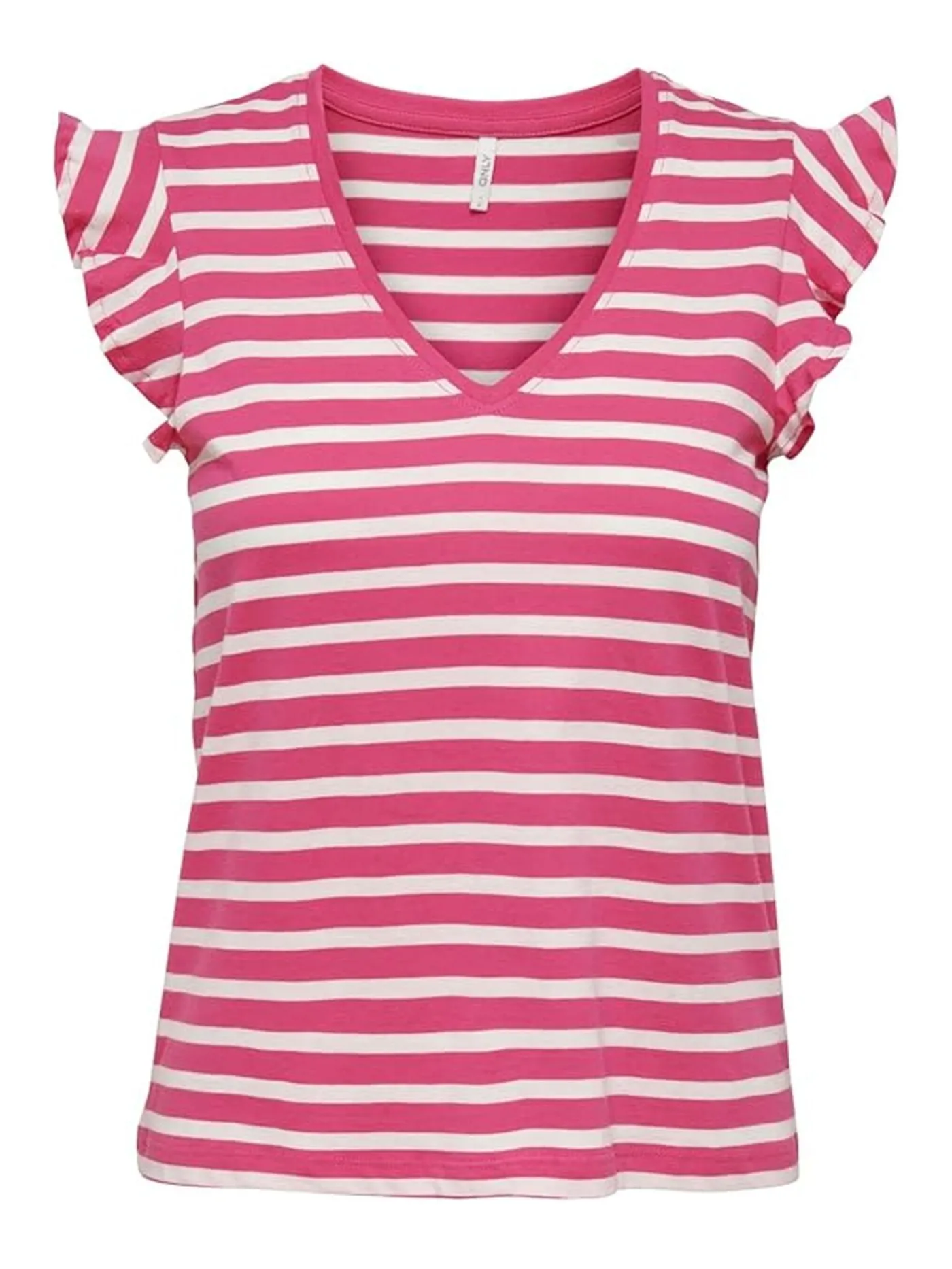 ONLMAY LIFE S/S FRILL V-NECK TOP BO