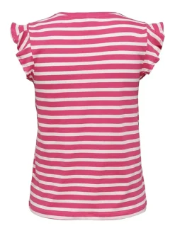 ONLMAY LIFE S/S FRILL V-NECK TOP BO