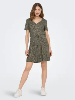 ONLMAY S/S V-NECK SHORT DRESS JRS N