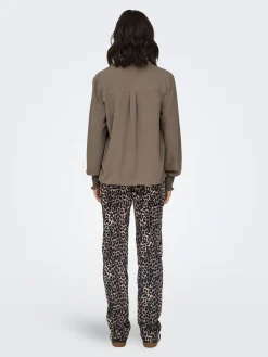 ONLMETTE V-NECK LS SMOCK TOP NOOS W