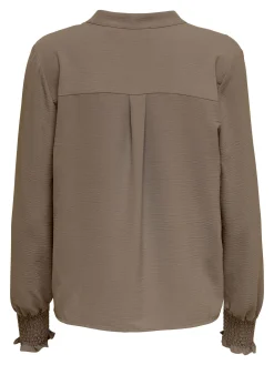 ONLMETTE V-NECK LS SMOCK TOP NOOS W