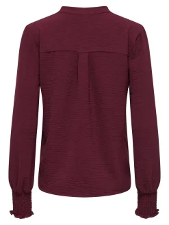 ONLMETTE V-NECK LS SMOCK TOP NOOS W