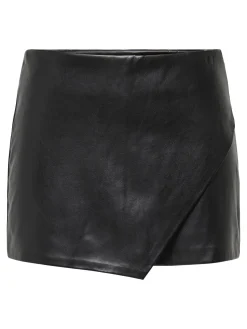 ONLMIST-AMILI MW FAUX LEATH SKORT P