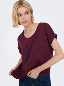 ONLMOSTER GLITTER S/S TOP NOOS JRS