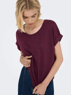 ONLMOSTER GLITTER S/S TOP NOOS JRS