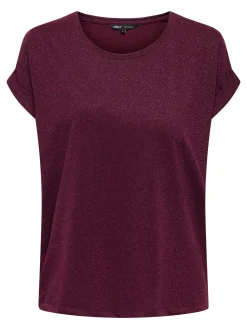 ONLMOSTER GLITTER S/S TOP NOOS JRS