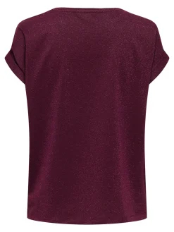 ONLMOSTER GLITTER S/S TOP NOOS JRS