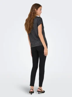 ONLMOSTER GLITTER S/S TOP NOOS JRS