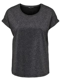 ONLMOSTER GLITTER S/S TOP NOOS JRS