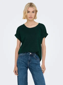 ONLMOSTER GLITTER S/S TOP NOOS JRS