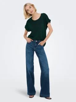 ONLMOSTER GLITTER S/S TOP NOOS JRS