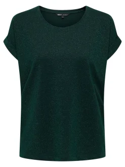 ONLMOSTER GLITTER S/S TOP NOOS JRS