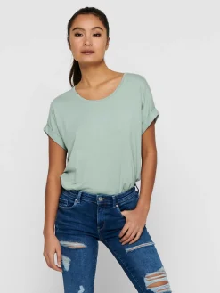 ONLMOSTER S/S O-NECK TOP NOOS JRS - Jadeite