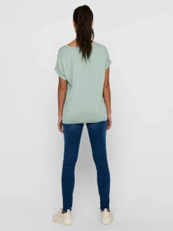 ONLMOSTER S/S O-NECK TOP NOOS JRS - Jadeite