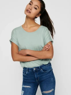 ONLMOSTER S/S O-NECK TOP NOOS JRS - Jadeite