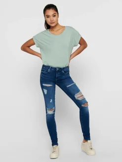 ONLMOSTER S/S O-NECK TOP NOOS JRS - Jadeite