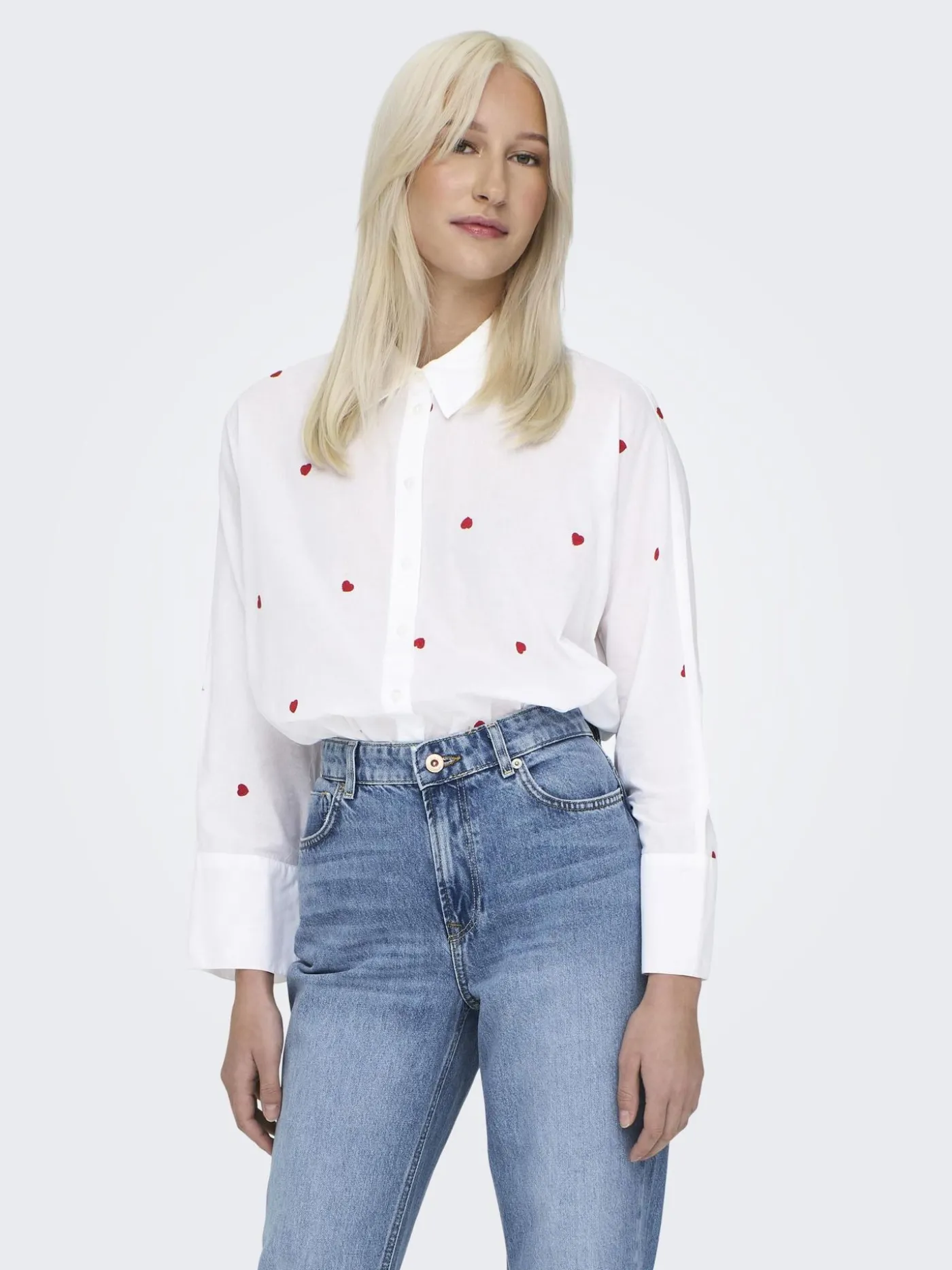 ONLNEW LINA GRACE LS EMB SHIRT NOOS