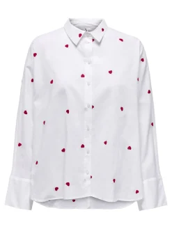 ONLNEW LINA GRACE LS EMB SHIRT NOOS