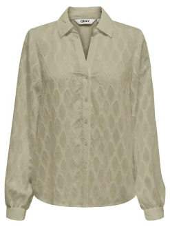 ONLNOA LS V-NECK SHIRT WVN