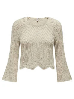 ONLNOLA LIFE  3/4 PULLOVER KNT NOOS