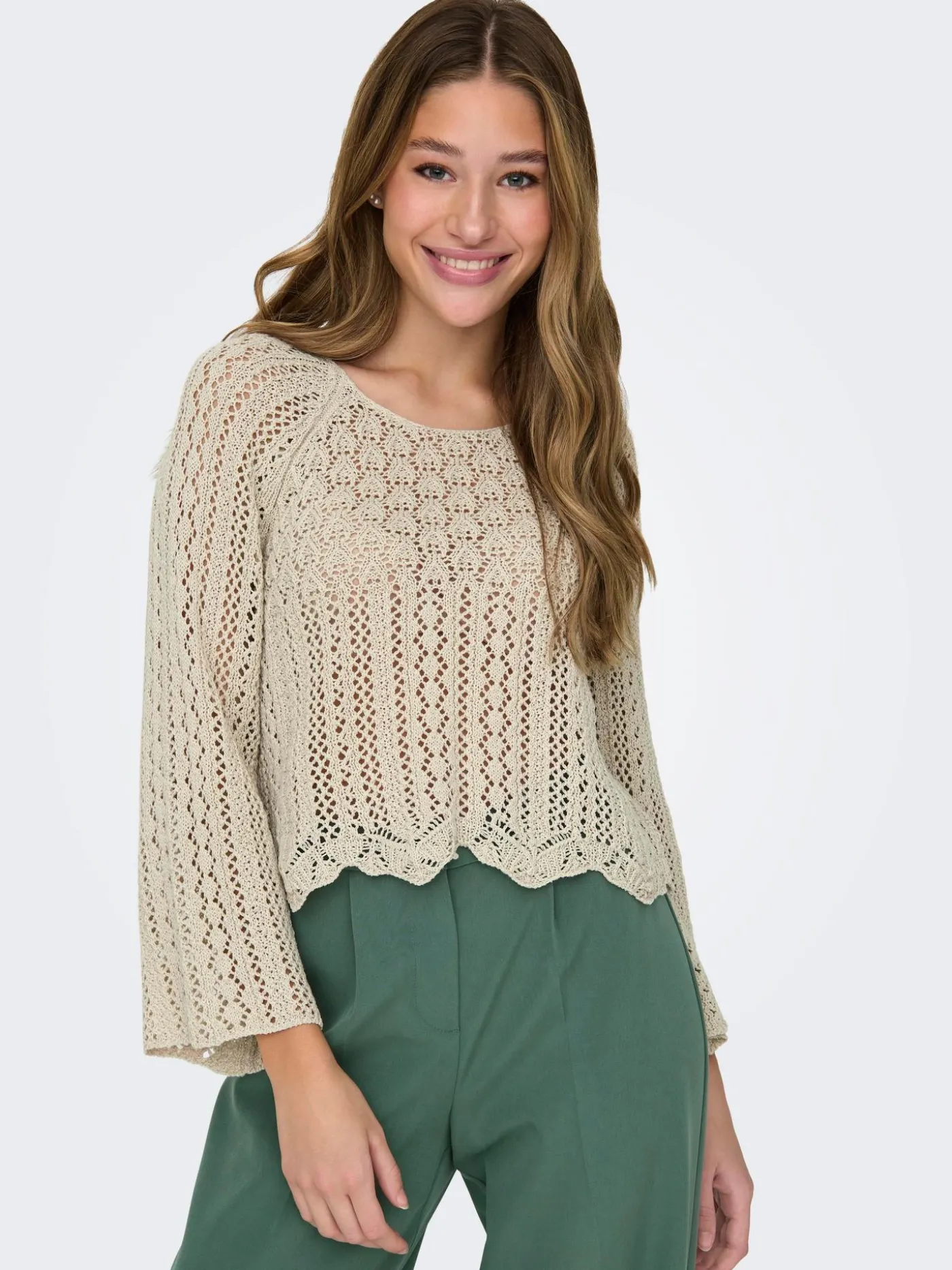 ONLNOLA LIFE 3/4 PULLOVER KNT NOOS