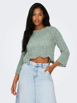 ONLNOLA LIFE  3/4 PULLOVER KNT NOOS