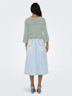 ONLNOLA LIFE  3/4 PULLOVER KNT NOOS