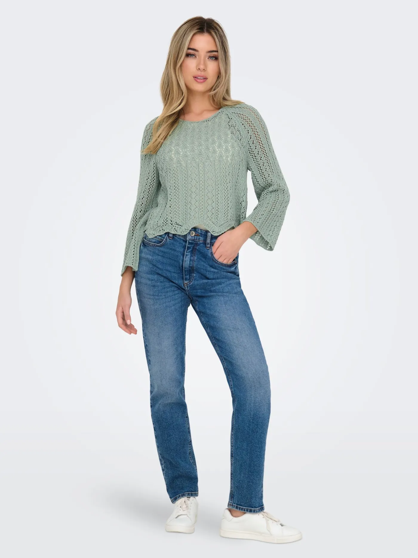 ONLNOLA LIFE 3/4 PULLOVER KNT NOOS