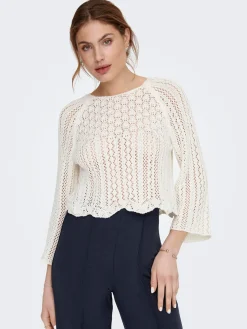 ONLNOLA LIFE  3/4 PULLOVER KNT NOOS