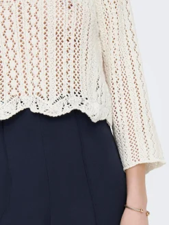 ONLNOLA LIFE  3/4 PULLOVER KNT NOOS