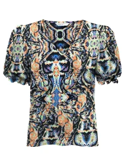 ONLNOVA LIFE S/S BLAIR TOP AOP PTM