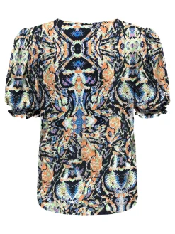 ONLNOVA LIFE S/S BLAIR TOP AOP PTM