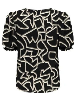 ONLNOVA LIFE S/S BLAIR TOP AOP PTM