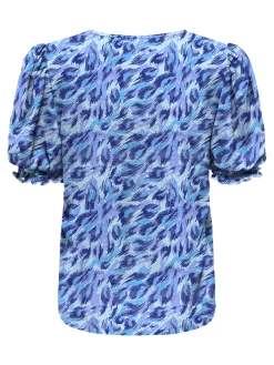 ONLNOVA LIFE S/S BLAIR TOP AOP PTM