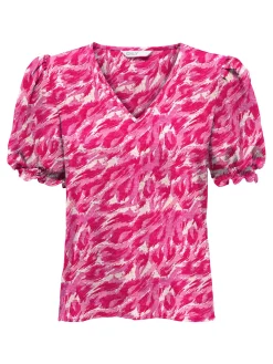 ONLNOVA LIFE S/S BLAIR TOP AOP PTM