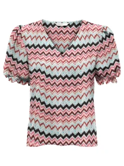 ONLNOVA LIFE S/S BLAIR TOP AOP PTM