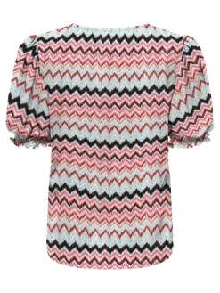 ONLNOVA LIFE S/S BLAIR TOP AOP PTM