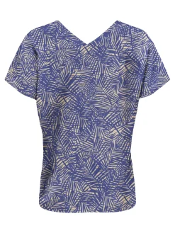 ONLNOVA LIFE VIS S/S EMMY TOP AOP