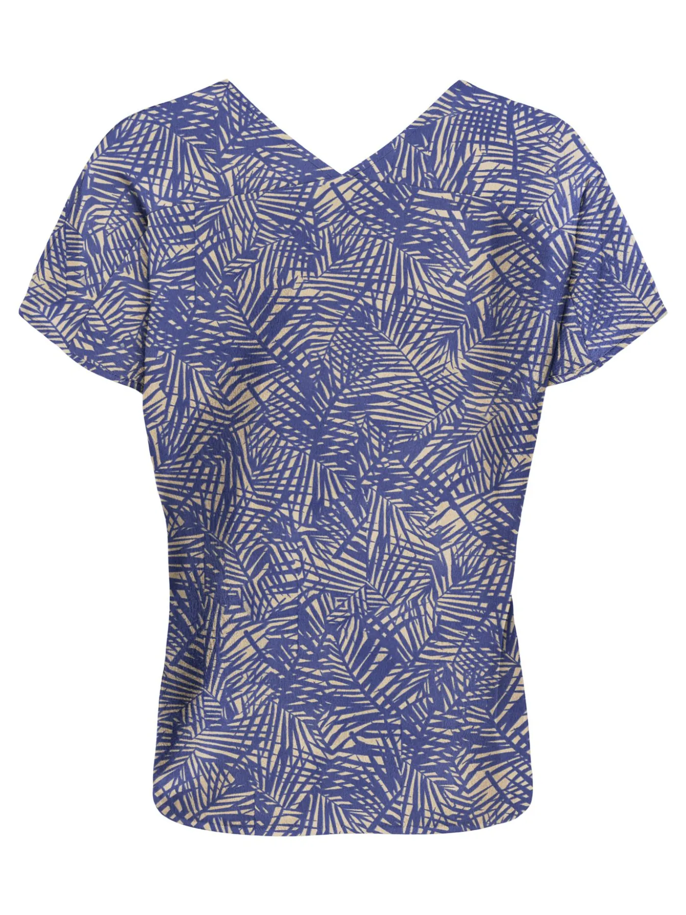 ONLNOVA LIFE VIS S/S EMMY TOP AOP