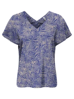 ONLNOVA LIFE VIS S/S EMMY TOP AOP