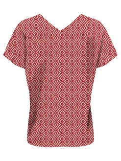 ONLNOVA LIFE VIS S/S EMMY TOP AOP